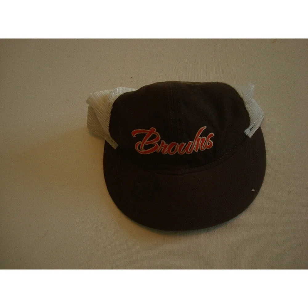 CLEVELAND BROWNS SCRIPT 00S SNAPBACK HAT CAP VINTAGE EE3